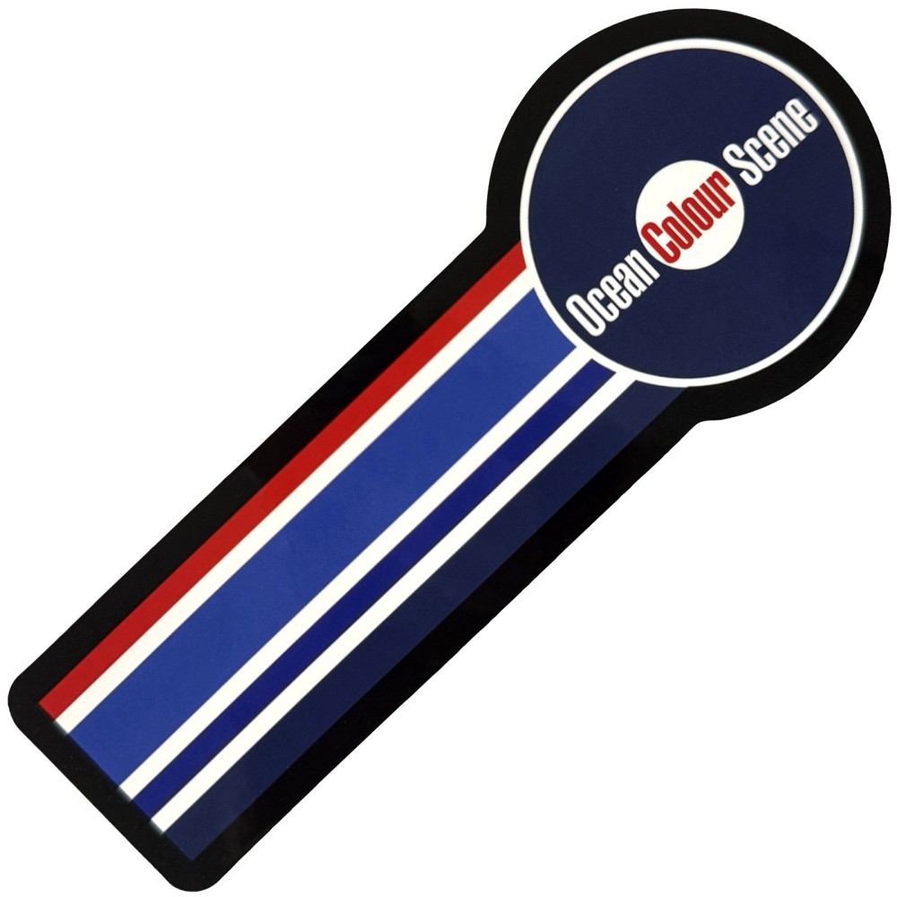 Ocean Colour Scene - Circle Logo & Stripes Autocollant - Bleu/Multicolore
